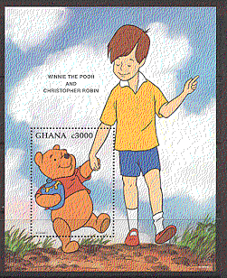 Ghana 1996 Disney / Pooh / Cartoons / Animation 1v m / s b4444