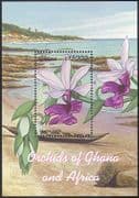 Ghana 2001 Orchids Plants/ Flowers/ Nature/ Orchid/ Calanthe vestita 1v m/s (n41321)