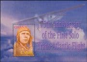Ghana 2002 Charles Lindbergh/ Aviation/ Planes/ Aircraft/ Flight/ Transport 1v m/s (s2247)