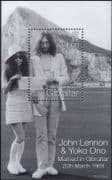 Gibraltar 1999 John Lennon/ Yoko Ono/ Marriage/ Music/ Musician/ Singer 1v m/s (n17702a)