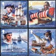 Gibraltar 1999 Sailing Ships/ Navy/ Naval/ Boats/ Transport/ StampEx 4v set (b141c)