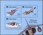 Gibraltar 1999 "Wings of Prey"/ Military Planes/ Aircraft/ Aviation/ Jet Fighters/ Transport 3v m/s (n42152)