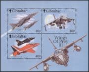 Gibraltar 2001 "Wings of Prey"/ Harrier/ Hawk/ Jaguar/ Planes/Aircraft/Aviation 3v m/s (s85)