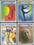 Gibraltar 2003 Europa/ Poster Art/ Drama/ Dance/ Music/ Art/ Dancing/ Theatre 4v set (s3817)