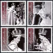 Gibraltar 2003 Queen Elizabeth II/ Coronation/ Royalty/ Royal/ People 4v set (n27286)