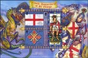 Gibraltar 2003 St George/ Flags/ Military Order/ Stained Glass/ Cross/ Dragon 3v m/s (b141k)