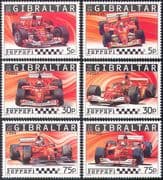 Gibraltar 2004 FERRARI/ Motor Racing/ Cars/ GP/ F1/ Grand Prix/ Transport 6v set (n13549)