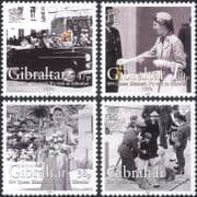 Gibraltar 2004 Queen Elizabeth II/ QEII/ Royalty/ People/ Cars/ Visit 4v set (n18279a)