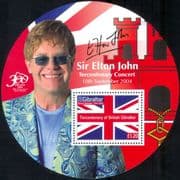 Gibraltar 2004 Tercentenary/ Elton John/ Music/ Singer/ People 1v m/s (n17702)