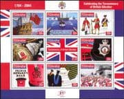 Gibraltar 2004 Tercentenary/ Ships/ Boats/ Navy/ Transport/ Army/ Military Uniforms/ Police/ Telephone 9v sht (n15498)