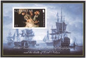 Gibraltar 2005 Trafalgar/ Nelson/ Ships/ Navy/ Military/ Battles/ People/ Transport 1v m/s (n15379)