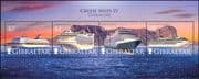 Gibraltar 2008 Ships/ Cruise Liners/ Nautical/ Boats/ Transport/ Tourism/ Holidays 4v m/s (s6392x)