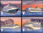 Gibraltar 2008 Ships/ Cruise Liners/ Nautical/ Boats/ Transport/ Tourism/ Holidays 4v set (s6392w)