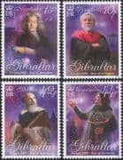 Gibraltar 2009 Europa/ Astronomy/ Galileo/ Copernicus/ Newton/ Aristotle/ Stars/ Space/ People/ Science 4v set (s662a)