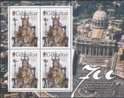 Gibraltar 2009 Our Lady of Europe/ Shrine/ Madonna/ Child/ Statue/ Art 4v m/s (s662u)