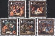 Gibraltar 2011 Christmas/ Greetings/ Nativity/ Paintings/ Art/ Magi/ Shepherds 5v set (b8436m)
