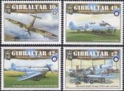 Gibraltar 2011 Spitfire/ Aviation/ Plane/ Aircraft/ Military/ Transport 4v set (b8436j)