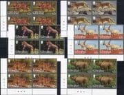 Gibraltar 2012 Gorilla/ Lynx/ Wolf/ Leopard/ Rhino/ Oryx/ Animals/ Nature 6v c/b (b4469c)