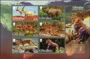 Gibraltar 2012 Gorilla/ Lynx/ Wolf/ Leopard/ Rhino/ Oryx/ Animals/ Nature/ Wildlife 6v m/s (b8436d)