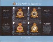 Gibraltar 2012 RAF Squadrons/ Badges/ Planes/ Aviation/ Military/ Royal Air Force 4v m/s (b141h)