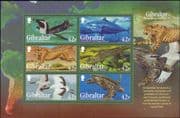 Gibraltar 2013 Cheetah/ Turtle/ Penguin/ Tuna/ Birds/ Fish/ Animals/ Nature/ Wildlife 6v m/s b8436f