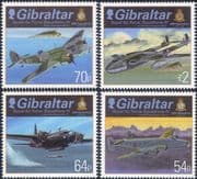 Gibraltar 2015 RAF Squadrons/ Planes/ Aviation/ Military /Badges 4v set (s6390f)
