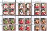 Gibraltar 2016 Christmas/ Greetings/ Santa/ Snowman/ Reindeer/ Tree 6v set c/b (s6390k)