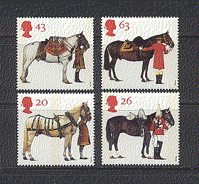 Great Britain 1997 HORSES 4v set (n18225)