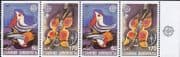 Greece 1989 Europa/ Children's Games/ Toys/ Birds/ Butterfly/ Bicycle/ Cycling 4v bklt pane (ex1065)