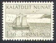 Greenland 1971 Postal Transport/ Sailing Longboat/ Ships/ Boats/ Sailing/ Sail/ Nautical 1v (n42590)