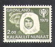 Greenland 1979 IYC / Children / Animation / Aurora / Welfare / UN 1v (n37755)