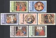 Grenada 1976 Christmas / Greetings / Botticelli / Lippi / Art / Virgin / Child 7v set n40494