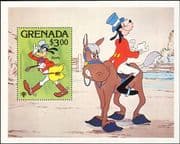 Grenada 1979 IYC/ Disney/ Goofy/ Horse Riding/ Sports/ Cartoons/ Animation 1v m/s (b415a)