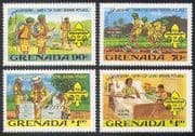 Grenada 1982 Baden-Powell / Scouts / Scouting / Youth / Leisure / Bees 4v set (b3487)