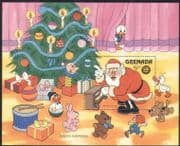 Grenada 1984 Disney/ Christmas/ Teddy/ Santa Claus/ Rabbit/ Toys/ Cartoons 1v m/s (d00141)