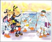 Grenada 1984 Disney/ Olympics/ Donald/ Swimming/ Sport/ Cartoons/ Animation 1v m/s (b2230a)