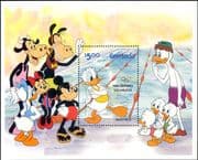 Grenada 1984 Disney/ Olympics/ Donald/ Swimming/ Sports/ Cartoons/ Animation 1v m/s (b2230)