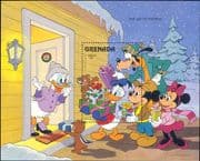 Grenada 1986 Disney/ Christmas/ Mickey/ Minnie/ Donald/ Goofy/ Presents/ Cartoons 1v m/s (ad1056)
