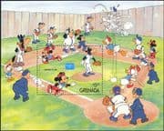Grenada 1986 Disney/ Mickey/ Sports/ Baseball/ StampEx/ Cartoons/ Animation 1v m/s (s578v)
