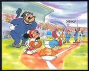 Grenada 1986 Disney / Stampex / Sports / Baseball m/ s d00135