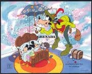Grenada 1987 Disney / Andersen / Fairy Stories / Goofy / Hafnia / StampEx 1v m/s (d00263)