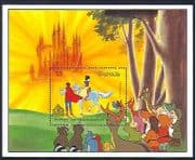 Grenada 1987 Disney Snow White Horse/ Castle/ Film/ Cartoon/ Animation 1v m/s d(00215)