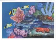 Grenada 1990 Lobsters/ Crabs/ Crustaceans/ Marine/ Animals/ Wildlife 1v m/s (s639e)