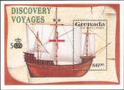 Grenada 1991 Columbus/ Ships/ Boats/ Sail/ Sailing/ People/ Transport 1v m/s (b1912k)