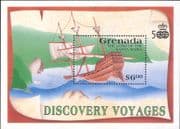 Grenada 1991 Columbus/ Ships/ Boats/ Sail/ Sailing/ People/ Transport 1v m/s (b1912m)
