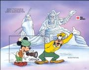 Grenada 1991 Disney/ Mickey/ Camera/ Ice Sculpture/ StampEx/ Cartoons/ Animation 1v m/s (s6153)