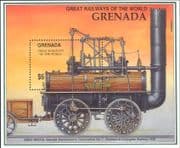 Grenada 1991 Trains/ Steam Engine/ Railways/ Locomotives/ Transport 1v m/s (n15821c)