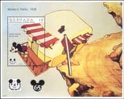 Grenada 1993 Disney/ Mickey Mouse/ 65th/ Films/ Cinema/ Cartoons/ Animation 1v m/s (ad1035)