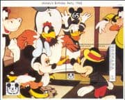 Grenada 1993 Disney/ Mickey Mouse/ 65th/ Party/ Cartoons/ Animation/ Films/ Cinema 1v m/s (b1480h)