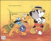 Grenada 1994 Disney/ YO Dog/ Mickey/ Pluto/ Dogs/ Animals/ Z odiac/ Cartoons 1v m/s (ad1096)